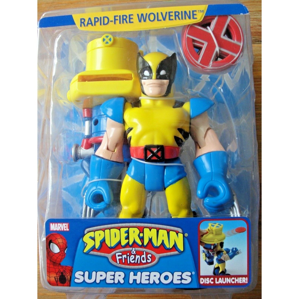 RAPID-FIRE WOLVERINE Marvel Spiderman‎ & Friends 2006 Super Heroes Figure